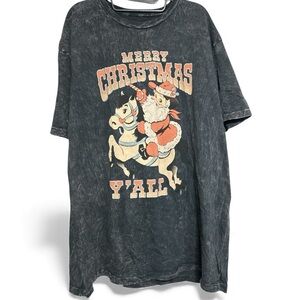 Distressed, lotus fashion merry Christmas y’all